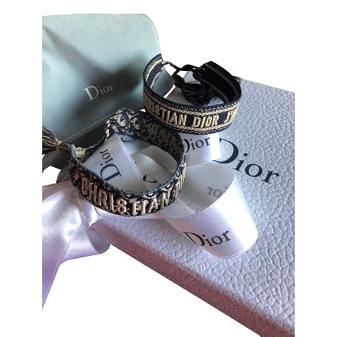 bracelet en tissus dior|bracelet jonc dior.